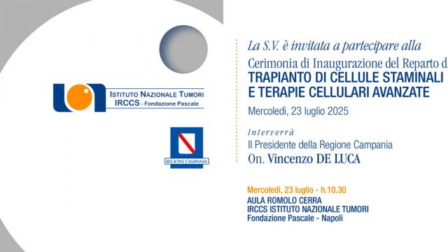 Cerimonia di Inaugurazione del reparto di TRAPIANTO DI CELLULE STAMINALI E TERAPIE CELLULARI AVANZATE